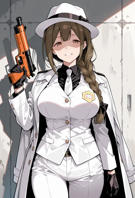 Score_9, score_8_up, score_7_up, source_anime, kuwayama chiyuki, solo, brown hair, single braid, hair over shoulder, brown eyes, large breasts, (best quality), (high quality), {masterpiece}, extremely delicate and beautiful, ultra-detailed, beautiful detai...