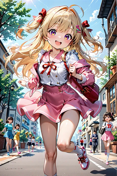 masterpiece、Highest Quality:1.5、villain、womanhood、Long hair、Nursery teacher、busy、Children running around、Parks