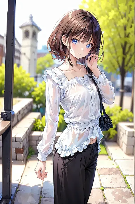 ((masterpiece)), (anime:1.5), ((Highest Quality)), (Original photo:1.2), (high resolution:1.3), (professional photo shoot:1.2), ( chromatic variation ), One Girl, (()), (serious), (beautiful brown eyes:1.3), viewers with the pool in the background, plain ...