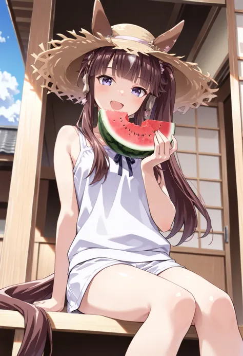 (masterpiece, best quality, perfect face:1.4), wide angle, lucky lilac \(umamusume\), side ponytail, horse ears, horse tail, tail on the lower back, proportional body, proportional,1 girl, beautiful hair, beautiful face, beautiful detailed eyes, beautiful ...