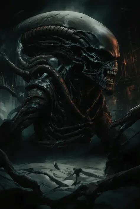 fear,dark lighting, long shot, realistic horror movie scene featuring a terrifying zombie that looks like a real person. The background is a typical Japanese high sclool with horror movie setting, style of Japanese horror films like 'Ju-on', --no expressio...