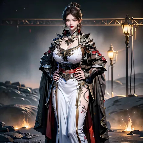 (((, she uses both hands to support her own breasts, , chest bulging out to the side. , sensual face ,Nude ))), visible on the back of the hand, Her fingers are 5 inches.., woman, masterpiece, cinema lights, (3D lighting), very detailed CG unity pictureพื้...