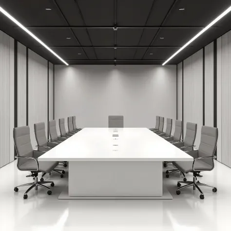 photorealistic、visible、high image quality、absurd、Clean conference room with no one、