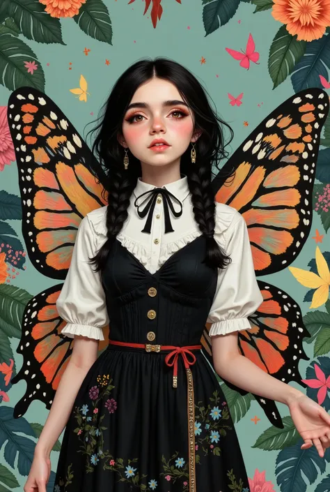 woman, Fairy Academy, fairy uniform butterfly wings