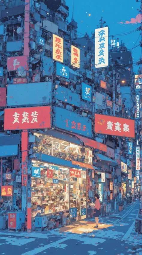 Night Flat Style SDXL