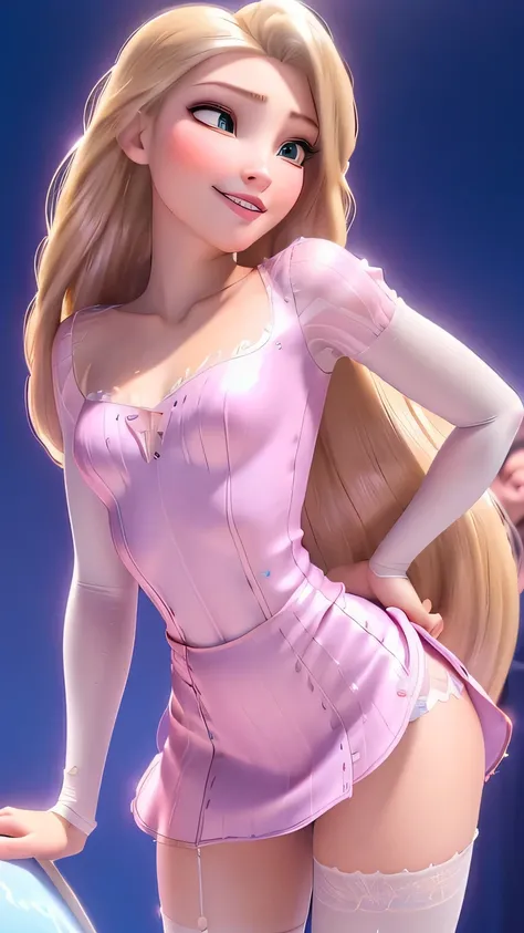 (best quality,ultra-detailed,photo-realistic:1.37),bright and vibrant colors,studio lighting,playful expression,stylish makeup,long blonde hair flowing in the wind,alluring eyes,glossy lips,sexy pose, Italy, 2024, smiling in a confident and seductive way,p...