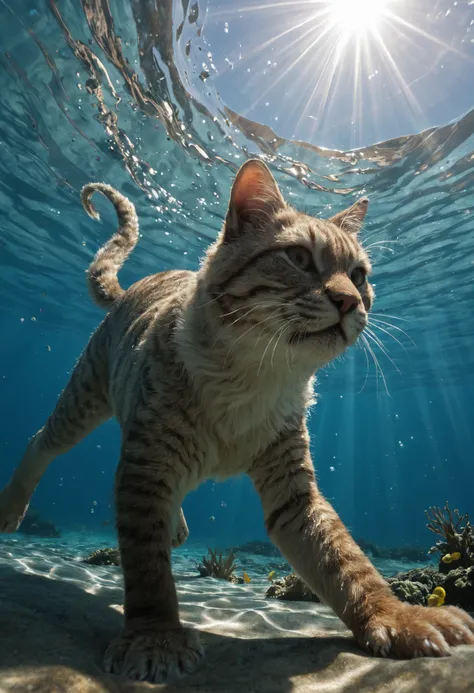 Underwater Cat