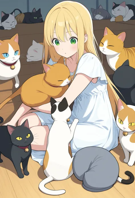 Tomcat king lots of cats around