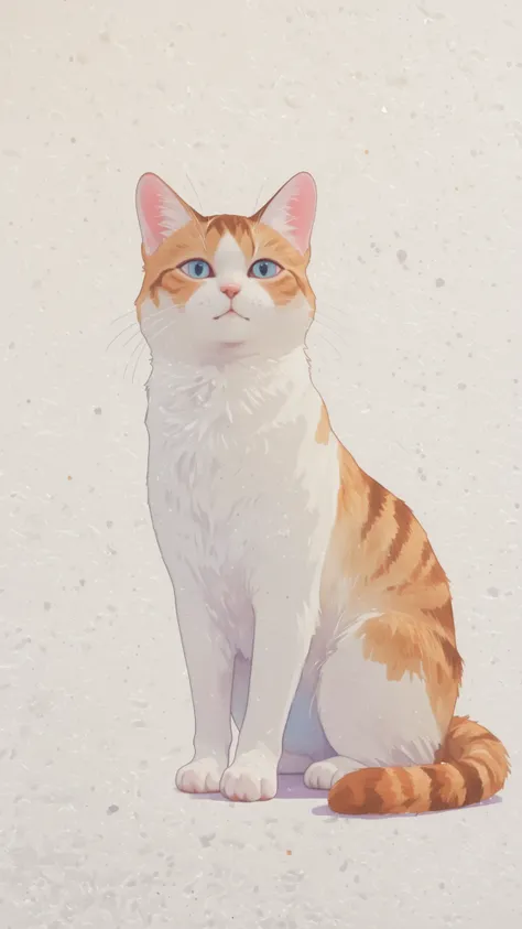 watercolor、pale color、The cat returns the favor 、one woman