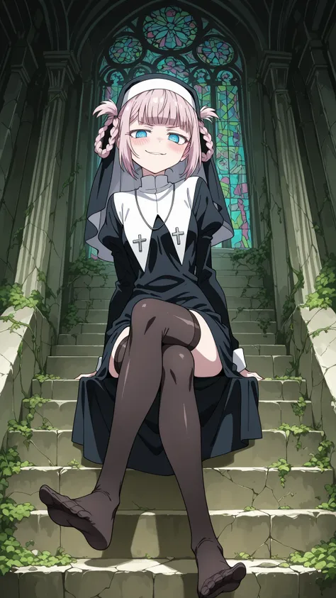 BREAK (masterpiece:1.2), best quality, high resolution, unity 8k wallpaper, (illustration:0.8), (beautiful detailed eyes:1.6),vabandoned church interior overtaken by nature, no humans, moss-covered wooden pews, vines growing through cracked stone walls, sh...