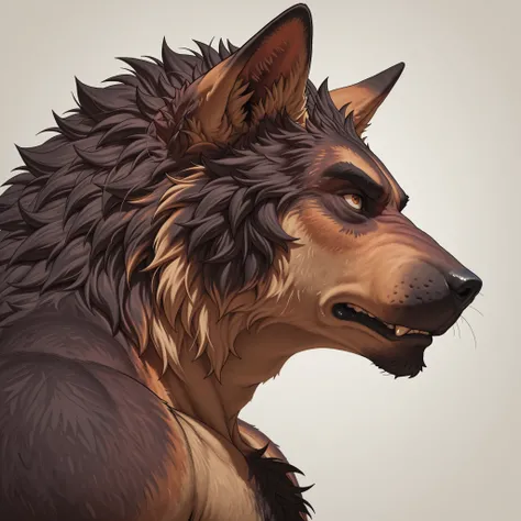 (masterpiece, realistic, top detailed, top detailed face:1.2), anthro, brute wolf:1.2, solo:1.5, bust portrait, big strongman:1.8, ((male)), naked, brown fur, (super detailed, super detailed face), best art, 8k, (by meesh) sharp, art stile, masterpiece, be...
