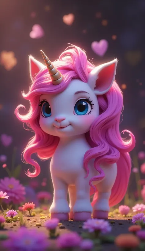 pixar cut unicorn, magic ambient, cinematic lighting
