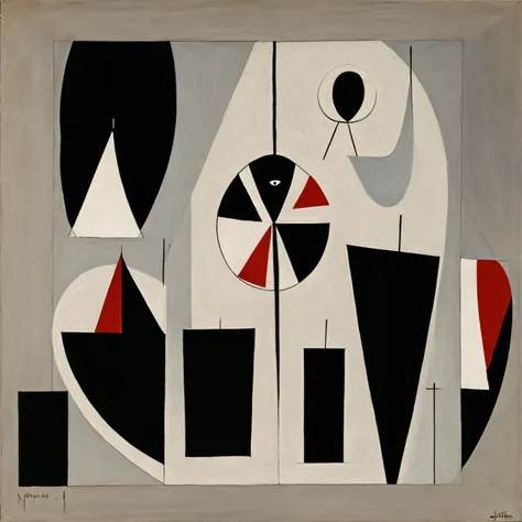 Minimalism, lines, circle, , Cube, ball, triangle; picasso style expresionism, artistic
composition, Joan miro, black, white, gray, muted colors, silhouette bird