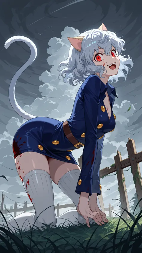 BREAK (masterpiece:1.2), best quality, high resolution, unity 8k wallpaper, (illustration:0.8), overgrown field under storm clouds, old barn with blood splattered on broken doors, black vultures perched on wooden fence, faint mist crawling over the grass, ...