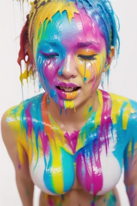 [Base:yayoi_mix-v2.5] Paint Girl (Rainbow) 2025/08/101 Rainbow