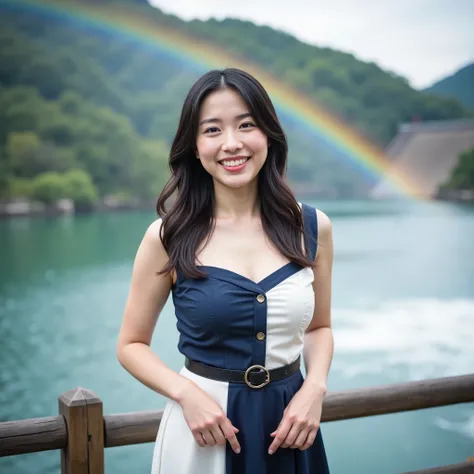 『1 Japanese Woman:1.3』『real pictures:1.3』Highest Quality:1.2、((big breasts))、 A little bit of her chest is visible through the window、((A young woman aged 20 ))、『teeth:1.9』、(((anatomically accurate、perfect anatomy、anatomically accurate指)))、slender body,rea...