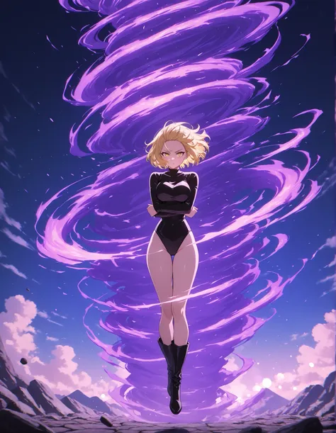 masterpiece, best quality, high resolution, absurdres, 1girl, 24-29 years old, 165cm tall, beautiful, detailed face, standard breasts, ideal anatomy,
BREAK
blonde hair, hazel eyes, bob hair,
kunoichi, black leotard, bare legs, black boots,
standard, dynami...