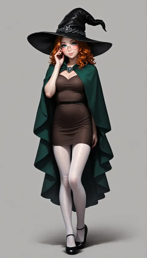 Sharp face details. realistic skin texture. Trending. Masterpiece. Genius composition. Full body. thick outlines style. Dynamic character pose. main character. girl pale white skin, detailed eyebrows, right eyebrow up. perfect cute face, cute and petite bo...