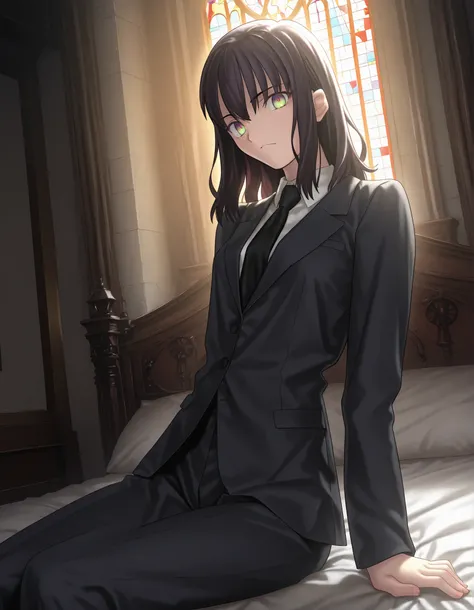 masterpiece, best quality, amazing quality, , 1girl, solo, ((church)), looking at viewer,  <lora:Fate_SNHA_style_ILL-v2:1> fatesnhastyle, game cg,fatevnstyle, ((cinematic light)), [(gradient eyes from {dark gray} to {light green}):0.2], {detailed beautiful...