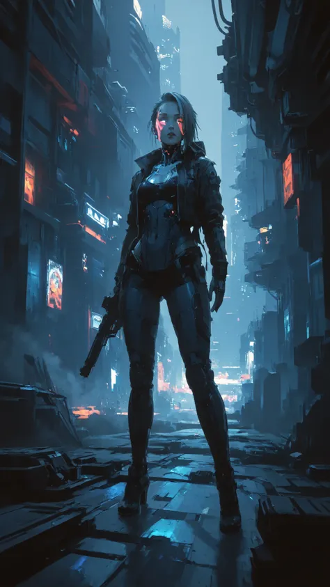 Neon Cyberpunk Game queen