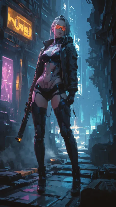 Neon Cyberpunk Game queen