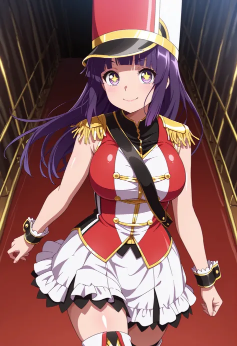 score_9, score_8_up, score_7_up, source_anime, solo, 1girl, looking at viewer, absurdres,highres,masterpiece,best quality,amazing quality, ultra detailed anime style, anime coloring, shiny skin, perfect eyes,detail1eye,star pupils(gold star),well-defined f...