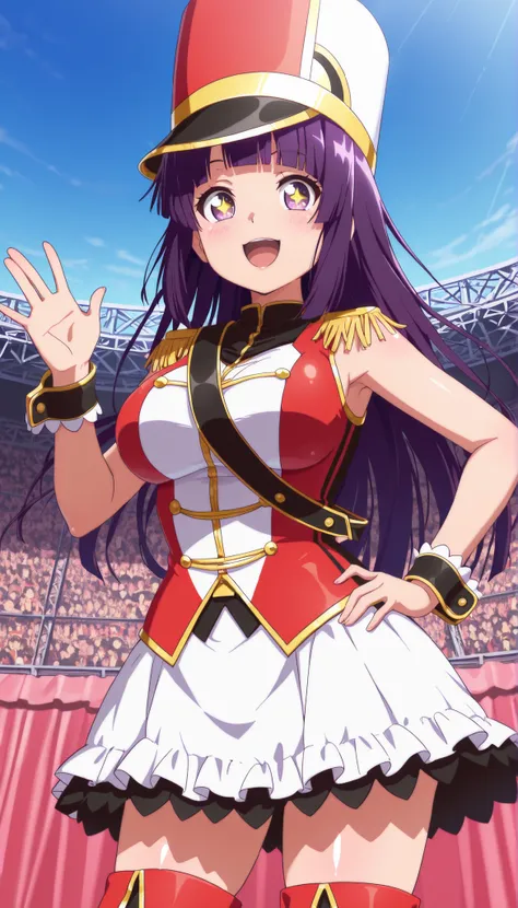 score_9, score_8_up, score_7_up, source_anime, solo, 1girl, looking at viewer, absurdres,highres,masterpiece,best quality,amazing quality, ultra detailed anime style, anime coloring, shiny skin, perfect eyes,detail1eye,star pupils(gold star),well-defined ...