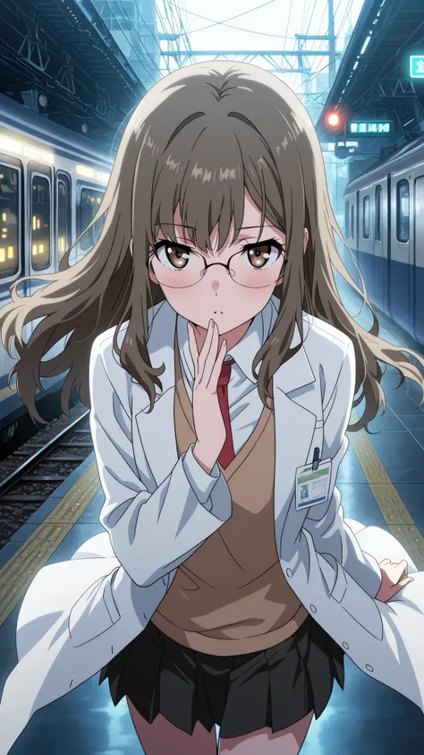 BREAK (masterpiece:1.2), best quality, high resolution, unity 8k wallpaper, (illustration:0.8), (beautiful detailed eyes:1.6),Empty neon-lit street in Tokyo,
puddles reflecting colorful signs,
soft rain falling, steam rising from vents,
distant train...