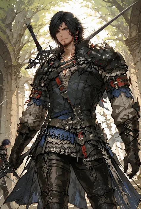 (score_9,score_8_up,score_7_up),((MAN, 1 MAN, CLIVE, FINAL FANTASY XVI, CLIVE full clothers, WITH SWORD, LIGHT MUSCLE,muscle BODY TYPE,)), ,,extremely detailed,dynamic lighting,best quality,,,best quality,high quality,, , dynamic angle, , thick thighs, mot...