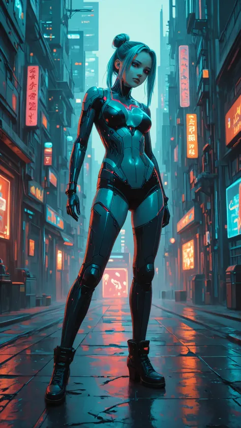 Neon Cyberpunk Game queen