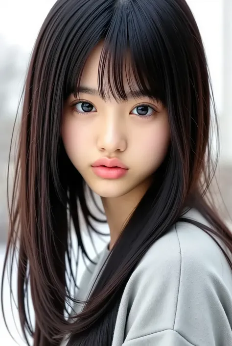 ((Highest Quality、8k、masterpiece:1 . 3))、clear focus:1 . 2、perfect beauty:1 . 4、 winters :1 . 2、((Creative hair:1 . 8))、(short hair:1 . 8)、(modern:1 . 2)、high resolution face and skin texture with left leg、narrowed her eyes . 、double eyelids、dark hair、 win...