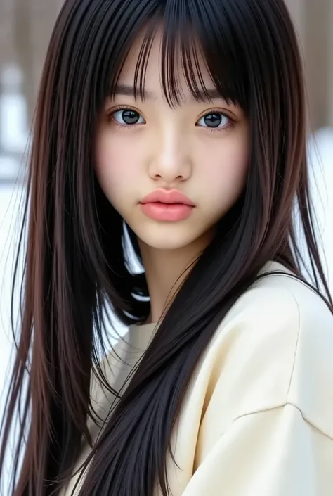 ((Highest Quality、8k、masterpiece:1 . 3))、clear focus:1 . 2、perfect beauty:1 . 4、 winters :1 . 2、((Creative hair:1 . 8))、(short hair:1 . 8)、(modern:1 . 2)、high resolution face and skin texture with left leg、narrowed her eyes . 、double eyelids、dark hair、 win...