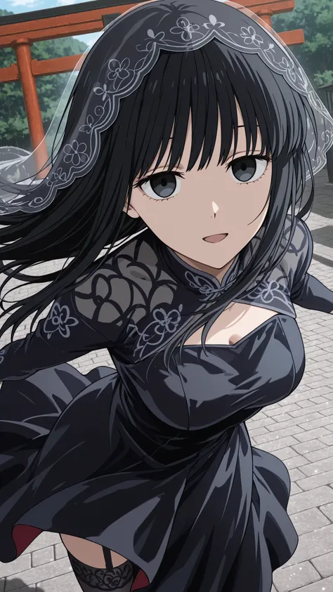osaragi, sakamoto days
High quality ,  best quality , masterpiece,  High Resolution , detailed face( LoRA: osaragi),anatomically correct, detailed hair Style( LoRA: osaragi),anime Coloring
solo, 1 girl
black hair, long hair, black eyes,
veil, black dress, ...