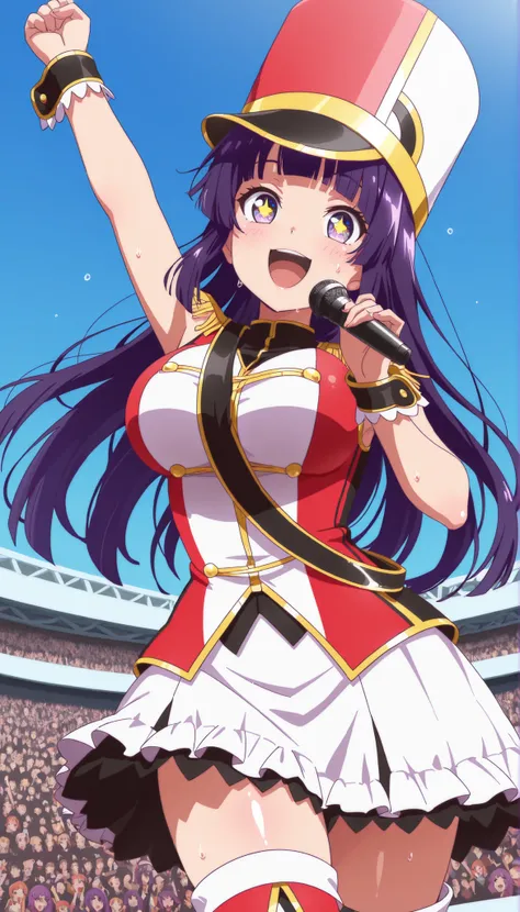 score_9, score_8_up, score_7_up, source_anime, solo, 1girl, looking at viewer, absurdres,highres,masterpiece,best quality,amazing quality, ultra detailed anime style, anime coloring, shiny skin, perfect eyes,detail1eye,star pupils(gold star),well-defined ...