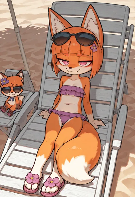 score_9, score_8_up, score_7_up, 1girl, solo, alone, masterpiece:1, best quality:1, amazing quality:1.5, very aesthetic:1.5, absurdres:1.5, newest, thick outline, black outline, Vivian, 1girl, solo, furry, furry female, fox ears, animal ears, orange hair, ...