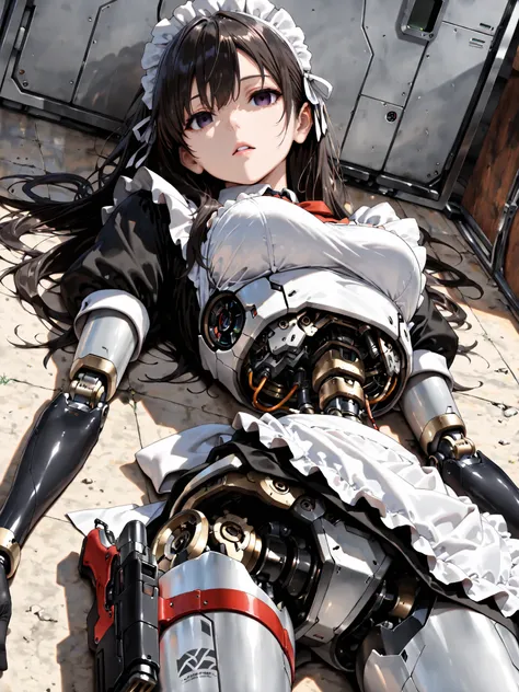 (((masterpiece))), (photo real, realism texture), (top Quality, High Quality:1.3), (top resolution, high resolution), ultra detailed, (high detailed), science fiction, beautiful robot girl, Silky smooth face, white cheek, empty eyes, realism glossy mouth, ...