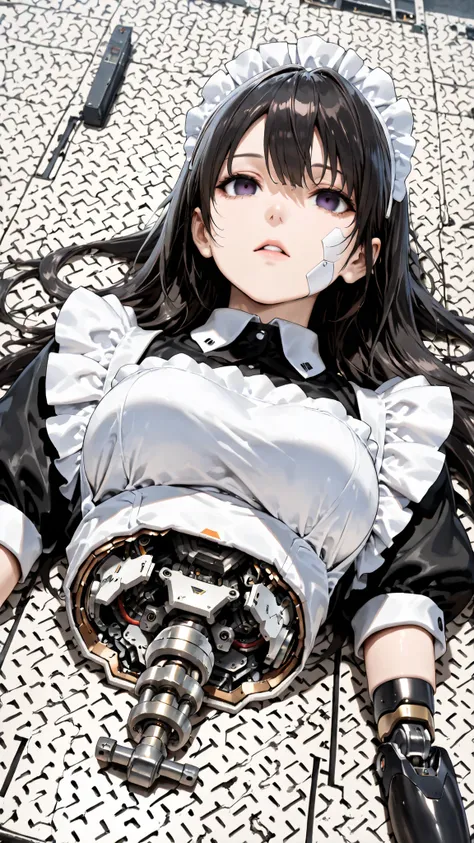 (((masterpiece))), (photo real, realism texture), (top Quality, High Quality:1.3), (top resolution, high resolution), ultra detailed, (high detailed), science fiction, beautiful robot girl, Silky smooth face, white cheek, empty eyes, realism glossy mouth, ...