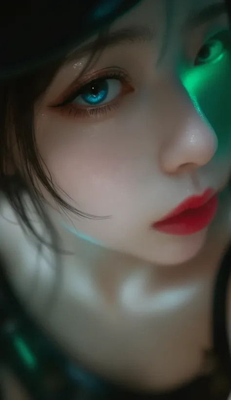 realistic ((Scrivenism)),((high resolution)),(('s super image quality, professional very detailed digital art)), ((focus on extremely realistic Proportion Body:1.3)), ((portrait)),((wear realistic green clothes、is cute、very beautiful, 1 Japanese, 0, famous...