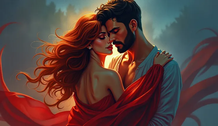 in the 2nd photo there is a girl and a dude, make a photo of their appearance 