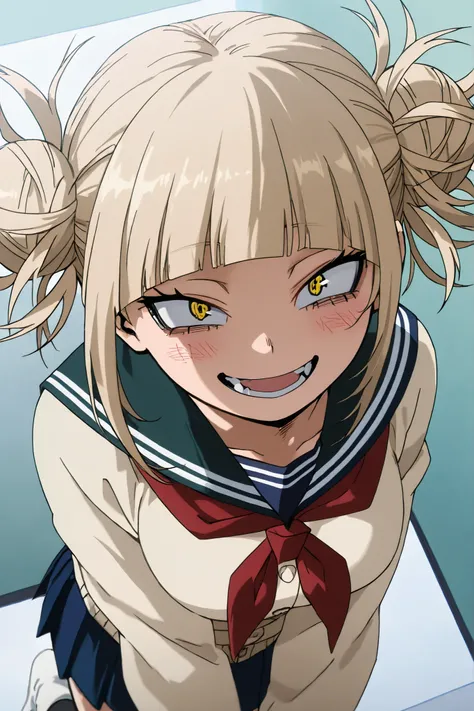 , Toga Himiko, My Hero Academia
High quality ones that drip onto the mat ,  Highest Quality , masterpiece,  high resolution , detailed face( Lola: toga),anatomically correct, detailed hairstyle( Lola: toga),anime coloring book
solos, 1 girl
, Blonde, yello...