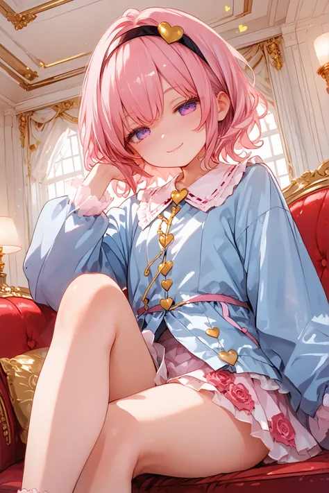 name: Komeiji Satori/toho project
Race and Gender: Human, female
Age : 20 years old,
Physical Characteristics: Small stature,Slender body shape,child's build,
Main color: pink
Sub color: light blue
Illustration style: 1 picture style and elegant atmosph...