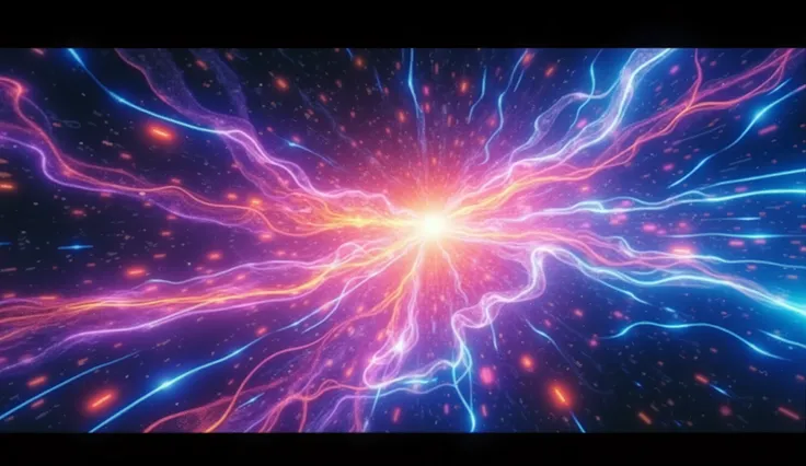 “The universe dissolving into pure light, forming the words: ‘Awaken. Explore. Transform.’ in glowing ethereal typography, cinematic ending frame — 16:9.”