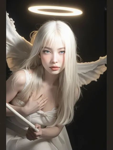 1 person,(((Puppet))),, rostro ,head,白色油漆Puppet身體, articulated doll ,feel, long ebony hair,
Gothic chair,gothic furniture,, ((Alambre largo que cuelga de la parte superior de la head conectado a la head,Alambre largo que cuelga de la parte superior de la...