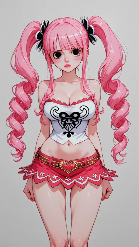 relaxed and cozy style,simple color,(neon color:1.2),manga style,line art,monochrome,trk,

deformed 1woman, sexy, submissive, heavy blushing, perona, one piece, pink hair, black eyes, 
