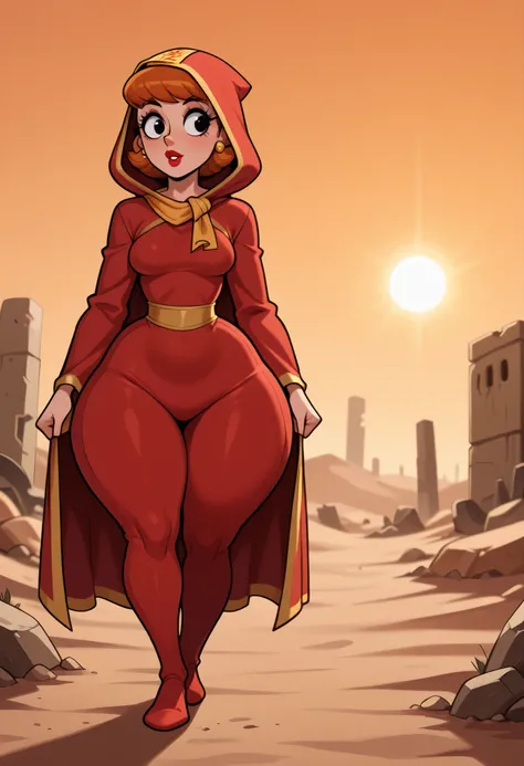 dextersmom, mature female, short hair, slightly curly hair, ginger, black eyes, big eyes, long eyelashes, small breasts, rounded breasts, narrow waist, thick thighs, gigantic hips, gigantic ass. fair skin, thin hands, earrings, makeup, red lips, lipstick.|...