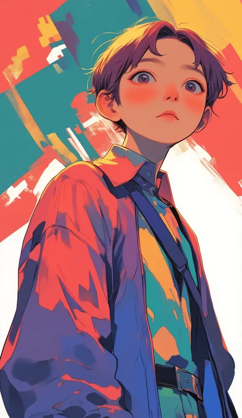 Close up of a person holding a cigarette and a shirt, by Shinoda Toko,  Official Fanart, by Kamisaka Sekka, artist unknown,  Antonio Saura , Devil, Jang Seung-op, 🪔 🎨;🌞🌄, Art work in the style of guweiz , Jan J, by Ni Yuanlu