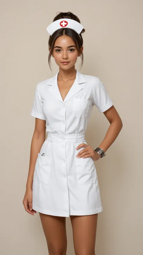 Beautiful, tall, half-Thai-Czech woman with an athletic figure and very slender limbs, features an anatomically accurate, lifelike face with large, cat-like eyes and thick eyebrows, meticulously detailed with realistic textures and details. Her face is sma...