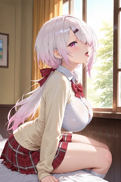 solo,masterpiece,best quality,super fine illustration、finely detail 、clear picture、UHD、HDR, amazing quality, highres, absurdres, very aesthetic, high resolution, ultra detailed, perfect details,(masterpiece, detailed:1.2),nijiyuika,large breasts,pink eyes,...