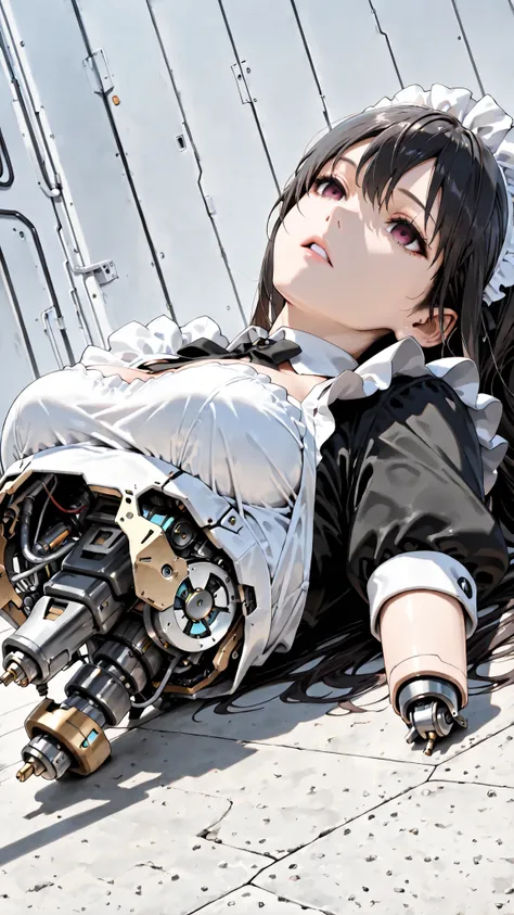 (((masterpiece))), (photo real, realism texture), (top Quality, High Quality:1.3), (top resolution, high resolution), ultra detailed, (high detailed), science fiction, beautiful robot girl, Silky smooth face, white cheek, empty eyes, realism glossy mouth, ...