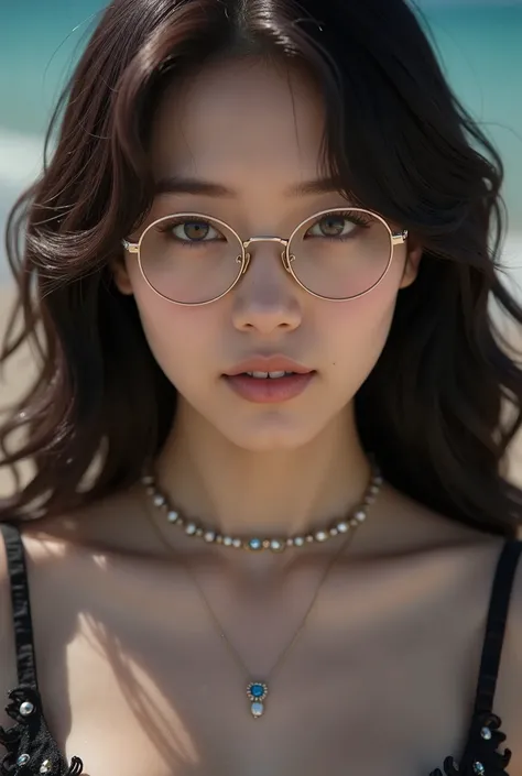 (8k, Highest Quality: 1.3), ((((glasses)))), (Fatal Beauty,charming villain,Witches) ,(Flexible and strong physique),(Sensual Glamour),(Mysterious Charm:1.1),(Attractive Silhouette),(Highest Quality,high resolution:1.2),( dark, but :1.1),very detailed, Per...